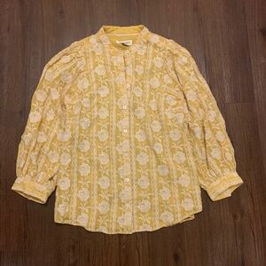 Pilcro and the Letterpress Bella Embroidered Blouse